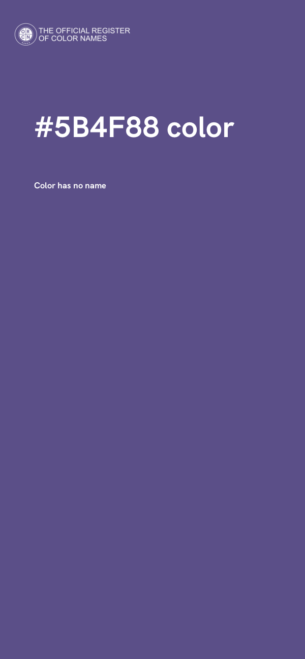 #5B4F88 color image