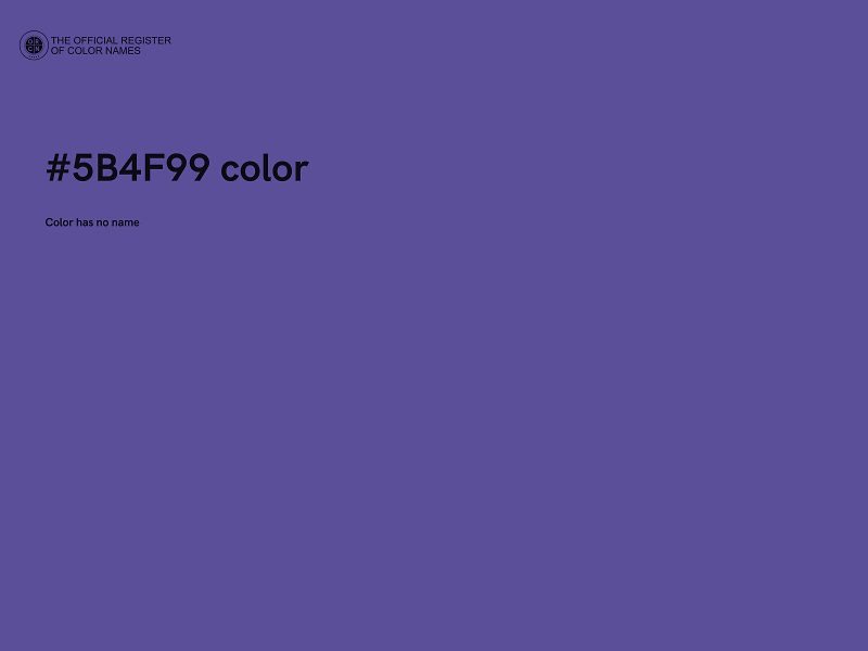 #5B4F99 color image