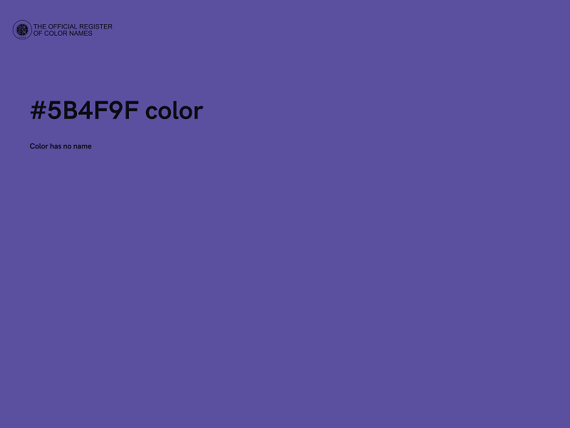 #5B4F9F color image