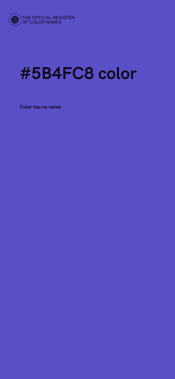 #5B4FC8 color image
