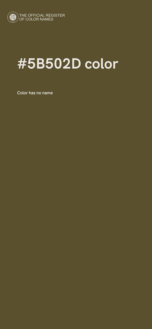 #5B502D color image