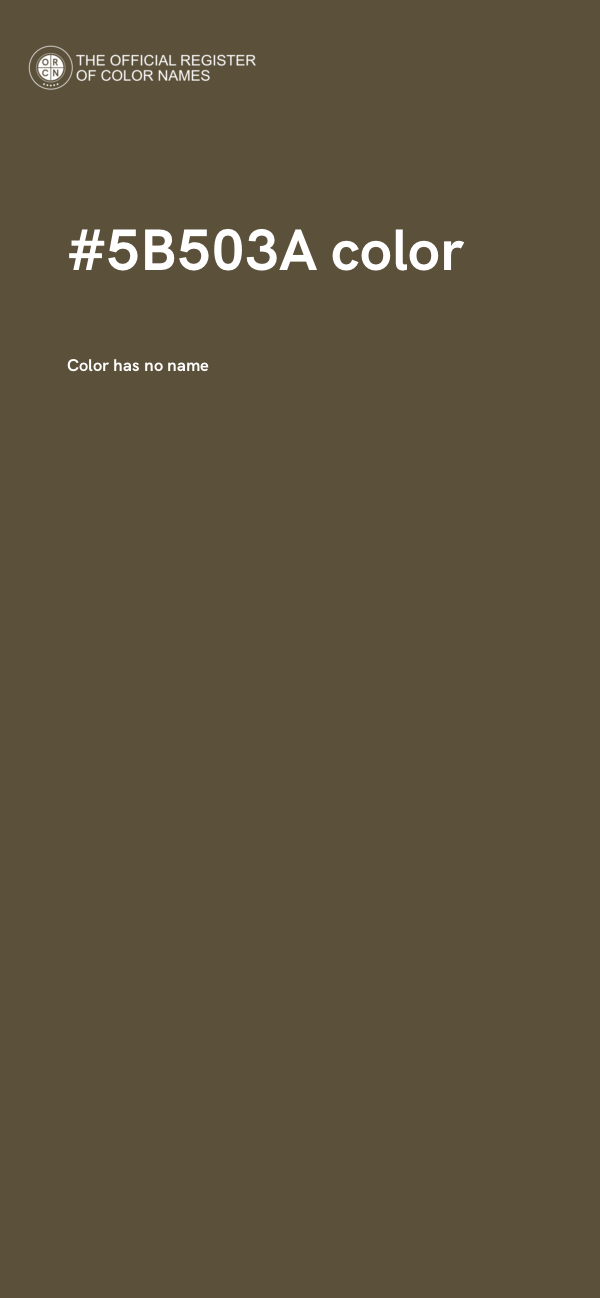 #5B503A color image