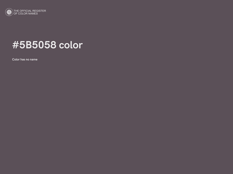 #5B5058 color image