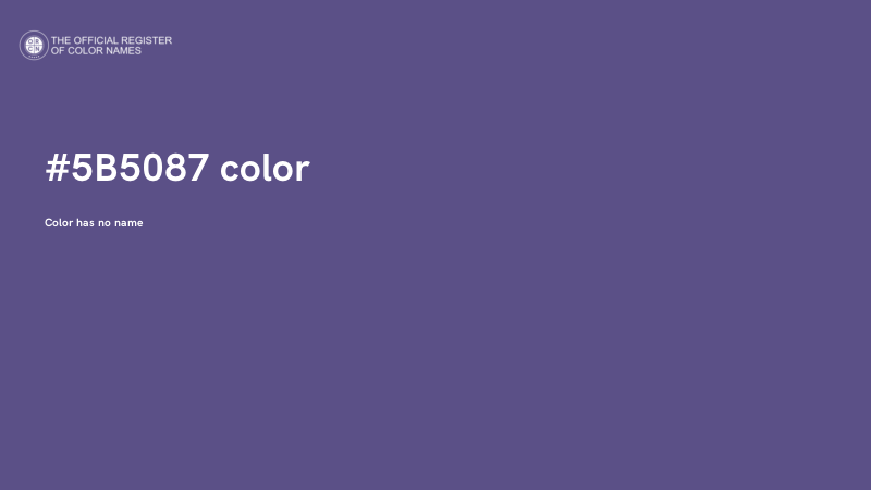 #5B5087 color image