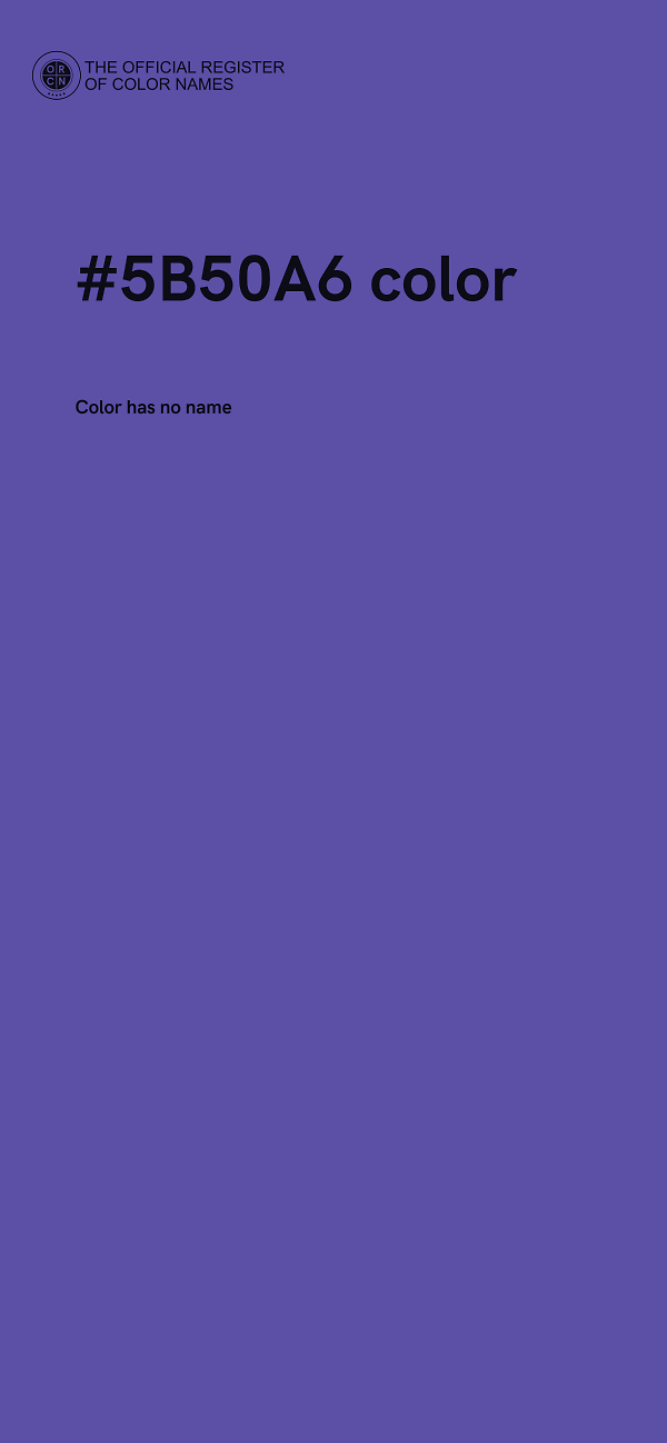 #5B50A6 color image