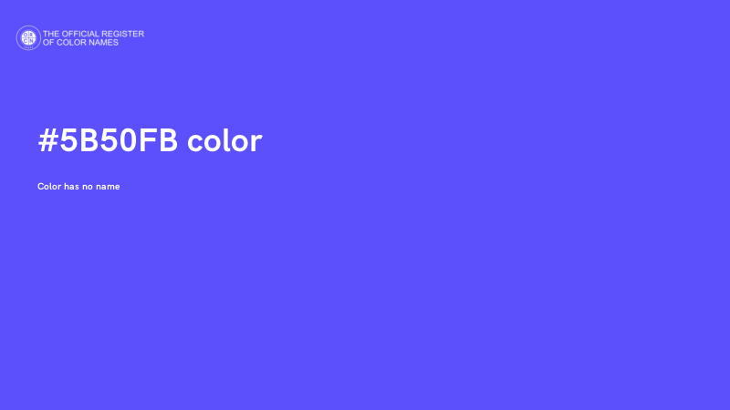 #5B50FB color image