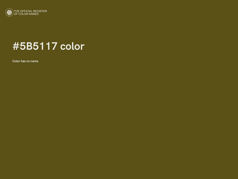 #5B5117 color image