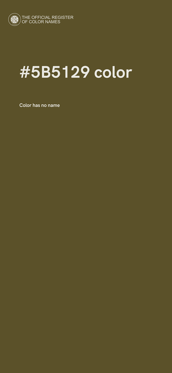 #5B5129 color image