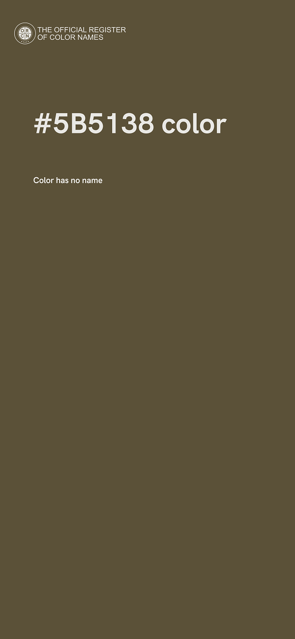#5B5138 color image