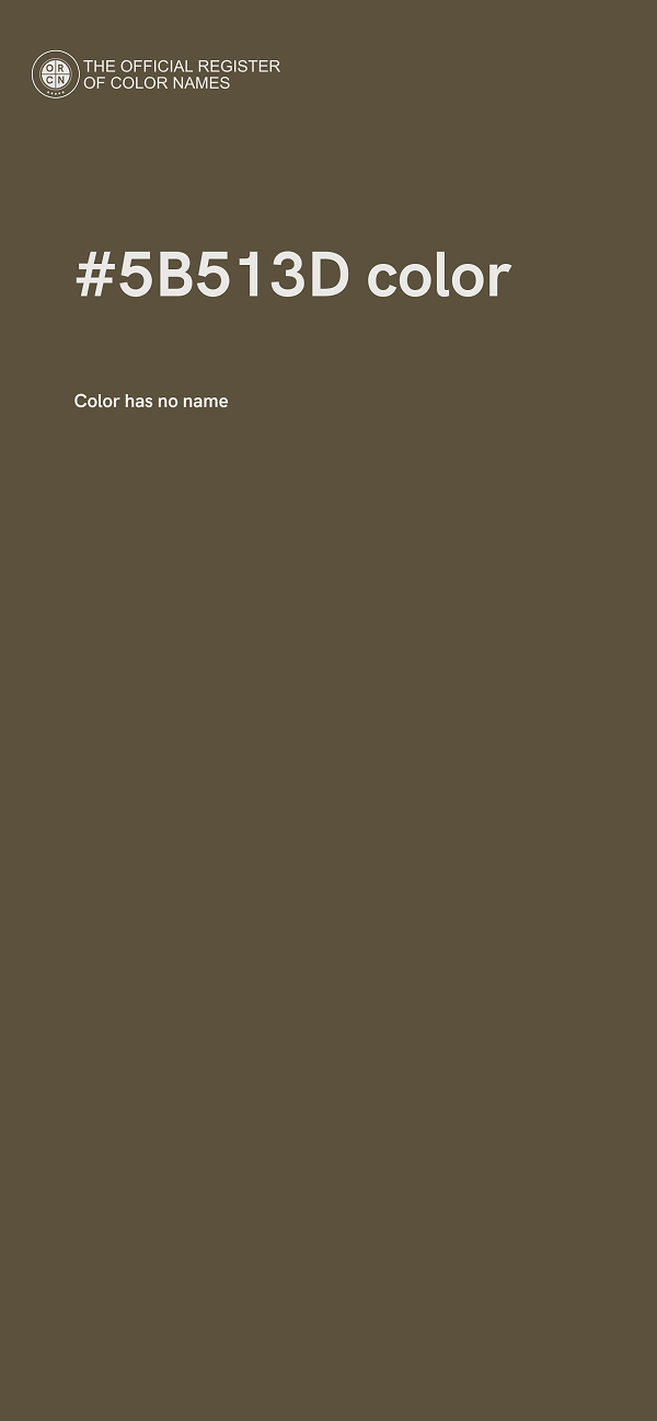 #5B513D color image