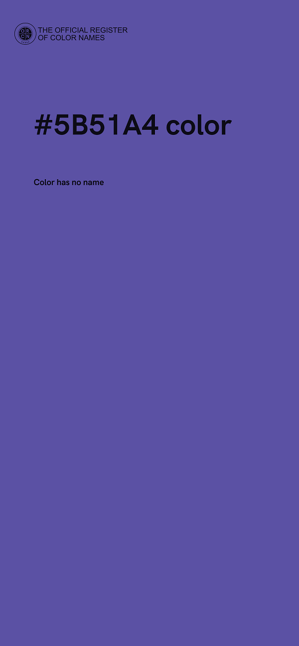 #5B51A4 color image