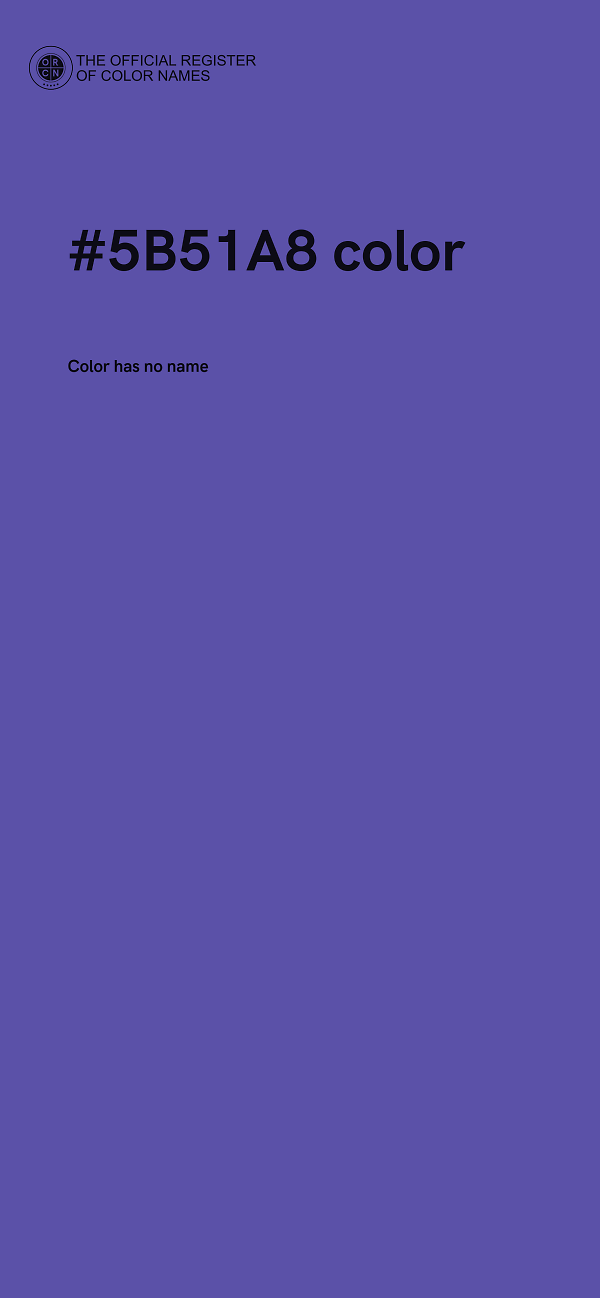#5B51A8 color image