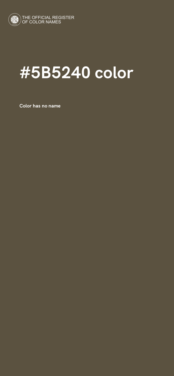 #5B5240 color image