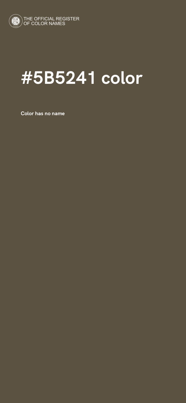 #5B5241 color image