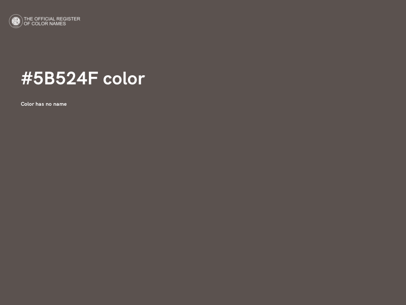 #5B524F color image