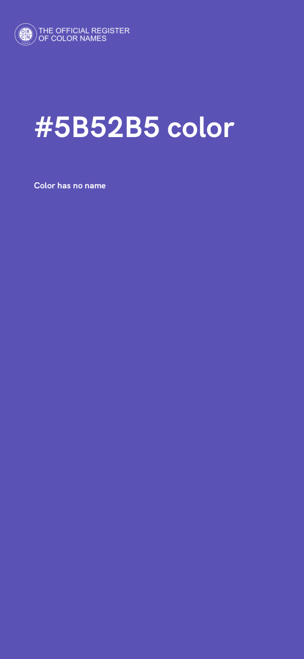 #5B52B5 color image