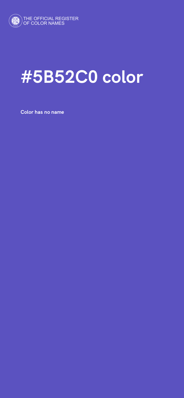 #5B52C0 color image