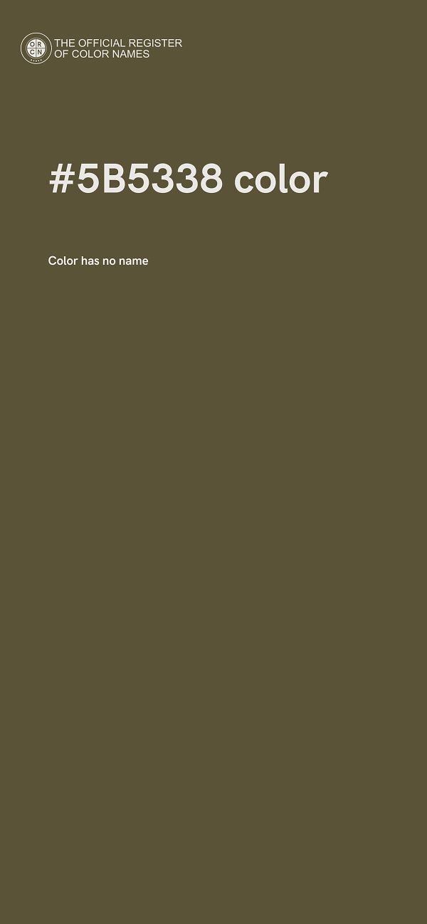 #5B5338 color image