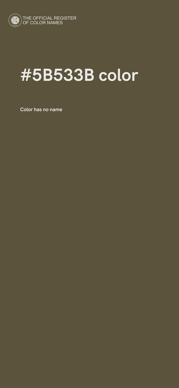 #5B533B color image