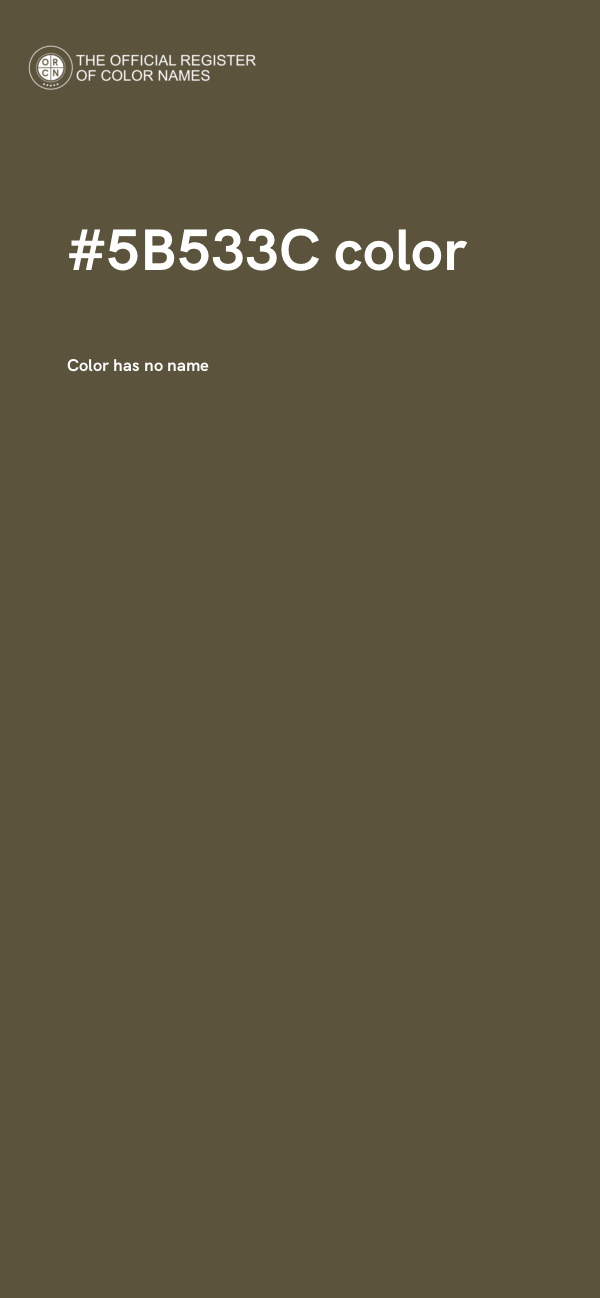 #5B533C color image