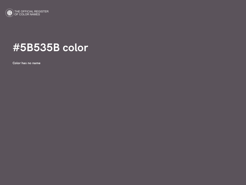 #5B535B color image