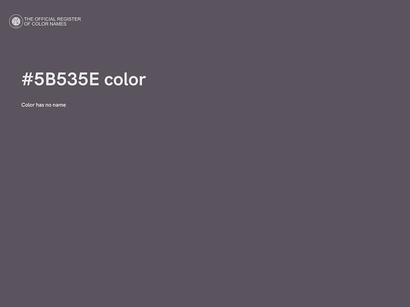 #5B535E color image