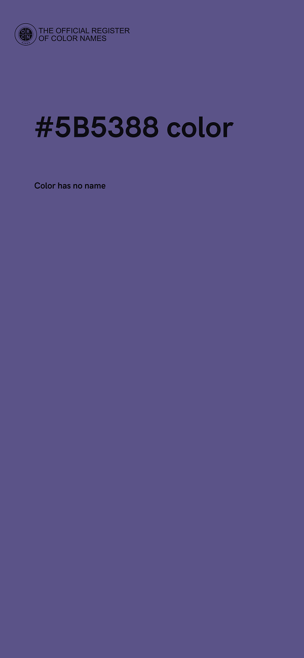 #5B5388 color image