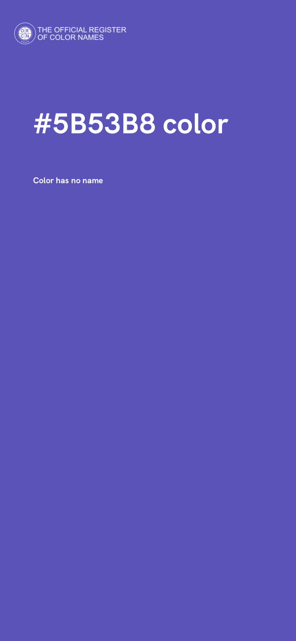 #5B53B8 color image