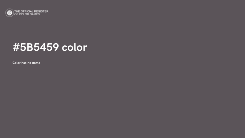 #5B5459 color image