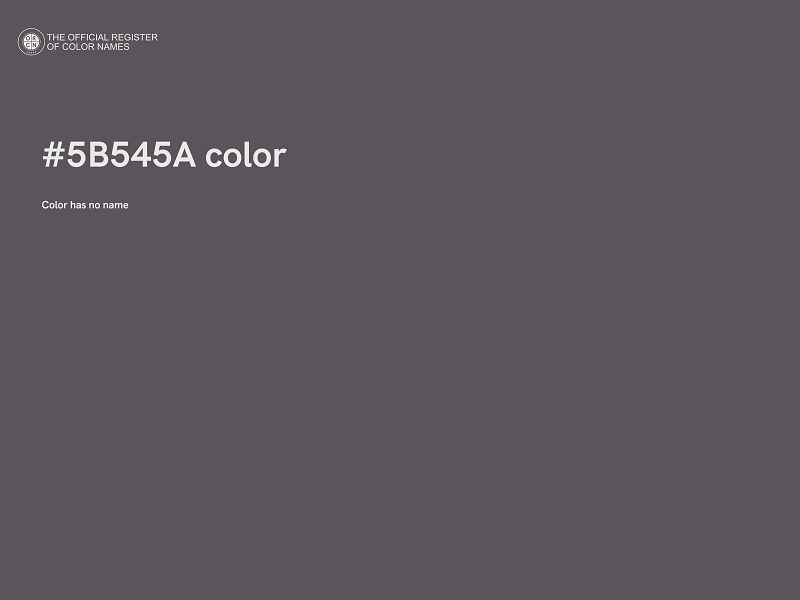 #5B545A color image