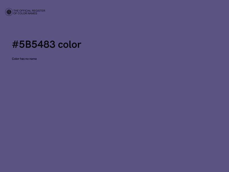 #5B5483 color image
