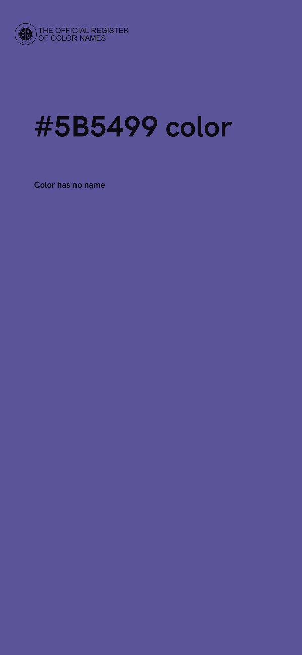 #5B5499 color image