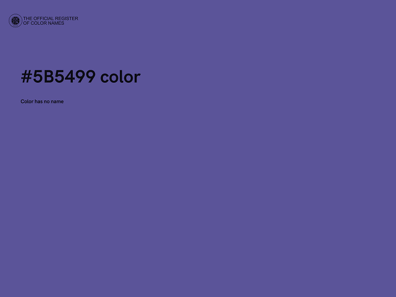 #5B5499 color image
