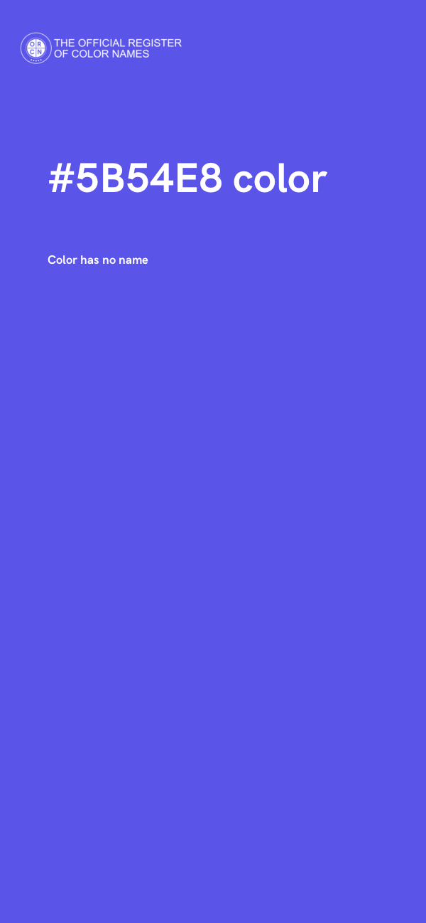 #5B54E8 color image