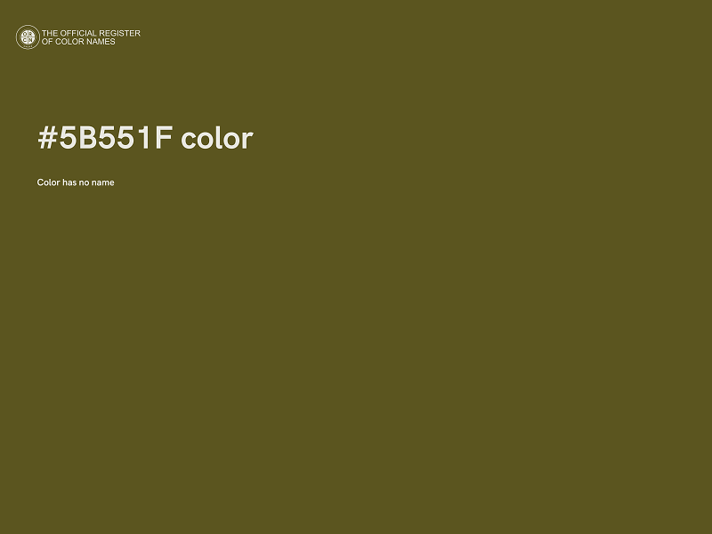 #5B551F color image