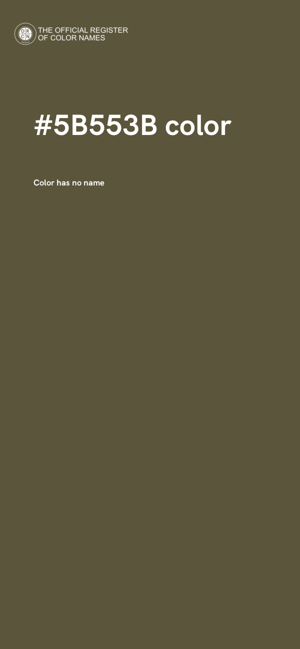 #5B553B color image