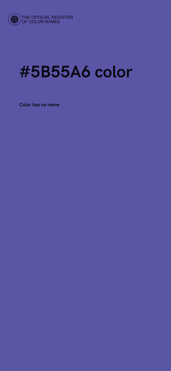 #5B55A6 color image
