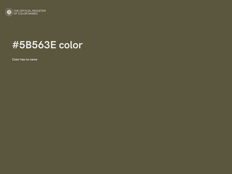 #5B563E color image