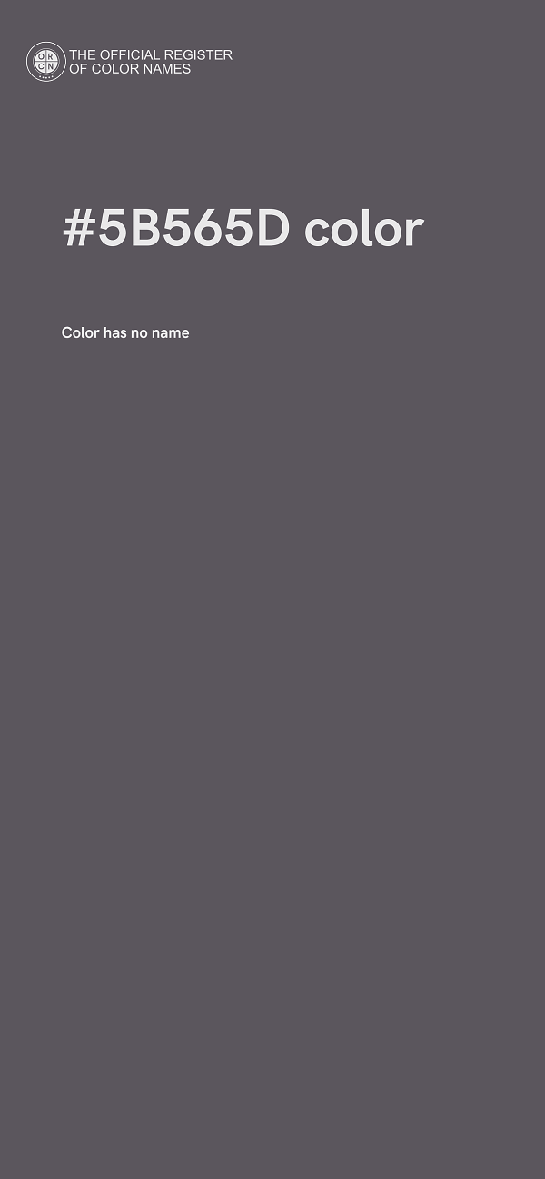 #5B565D color image