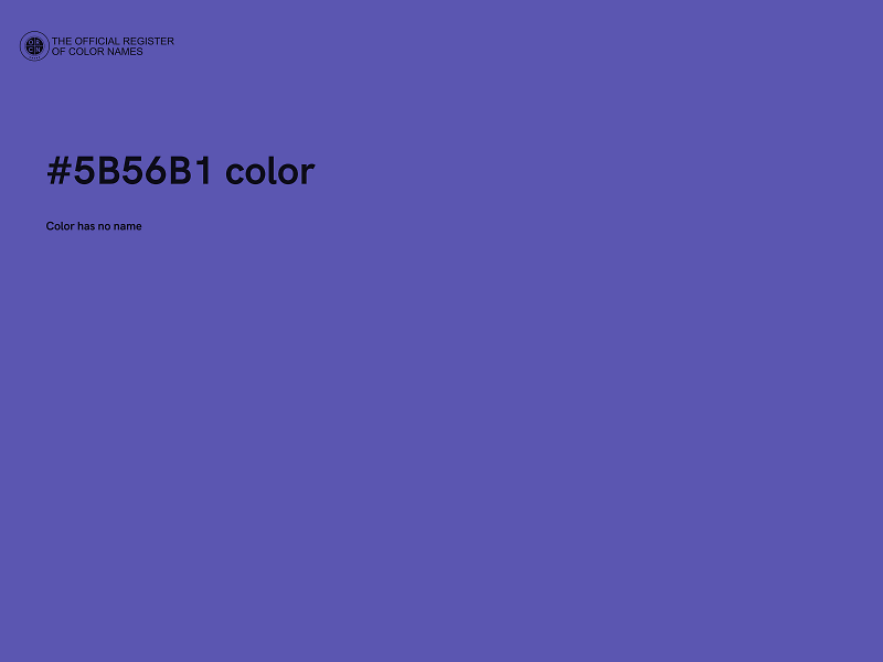 #5B56B1 color image