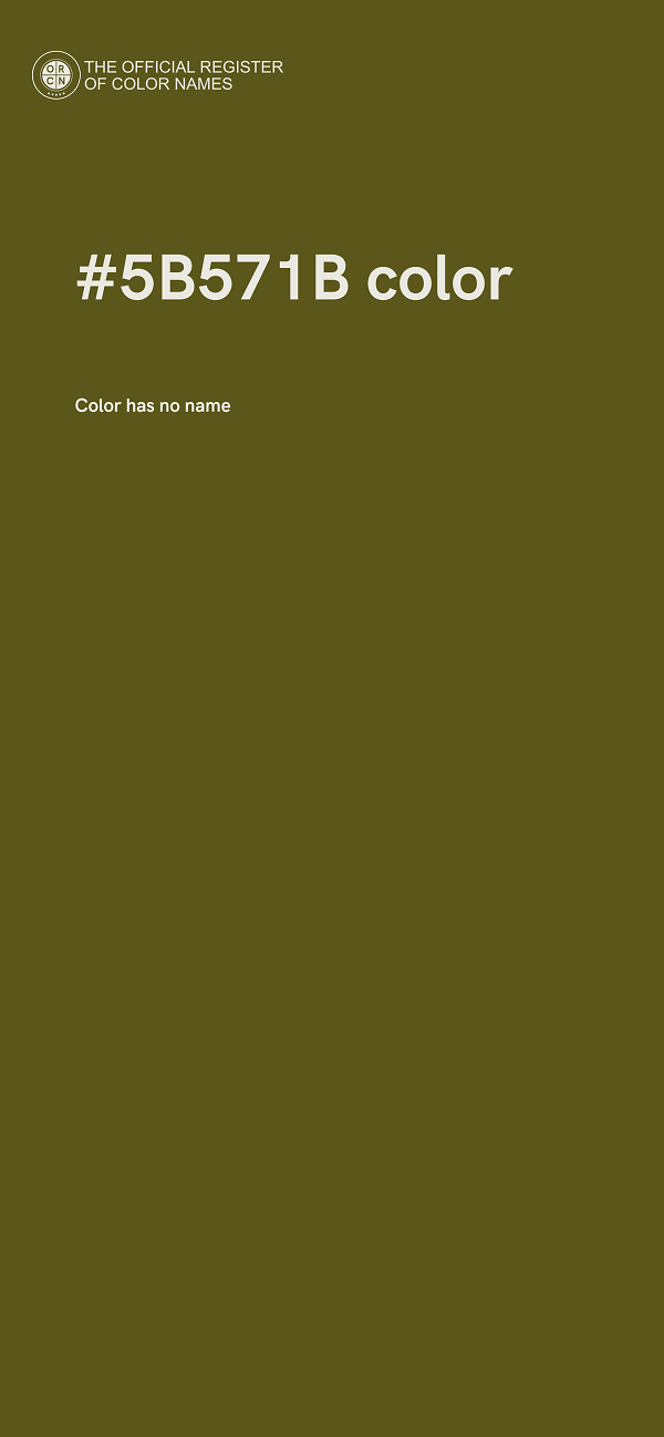 #5B571B color image