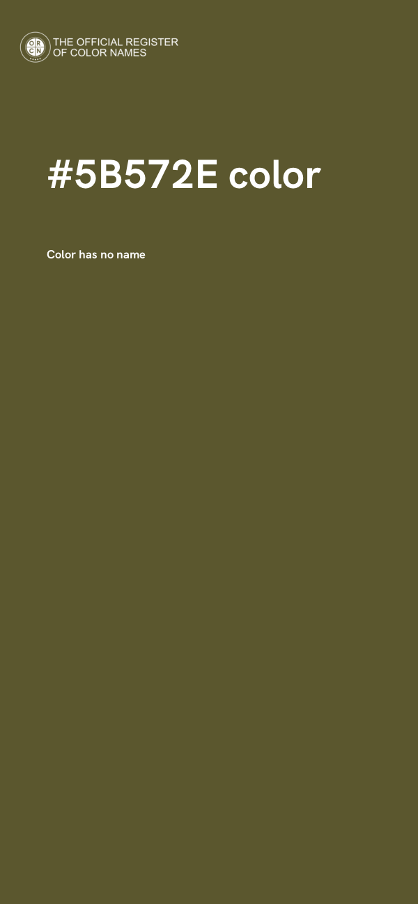 #5B572E color image