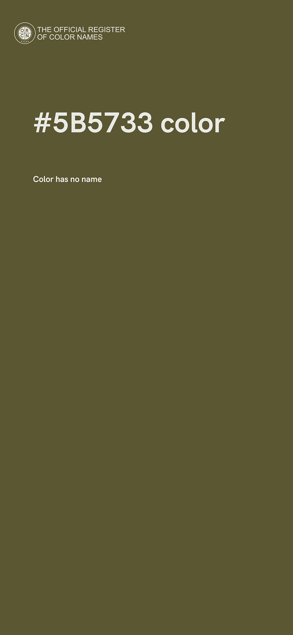 #5B5733 color image
