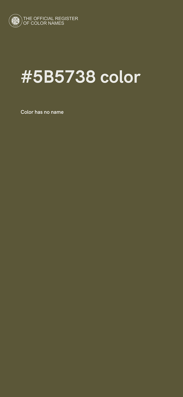 #5B5738 color image