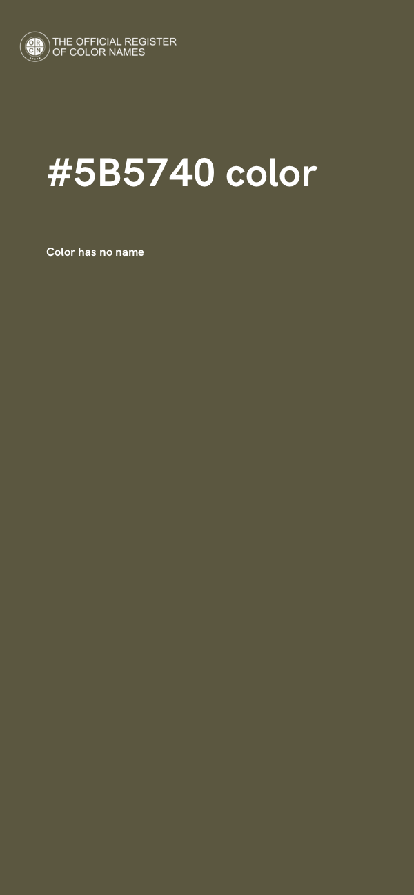 #5B5740 color image