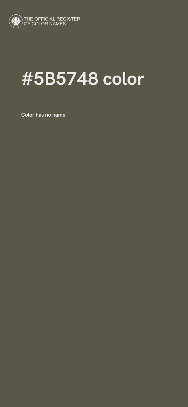 #5B5748 color image