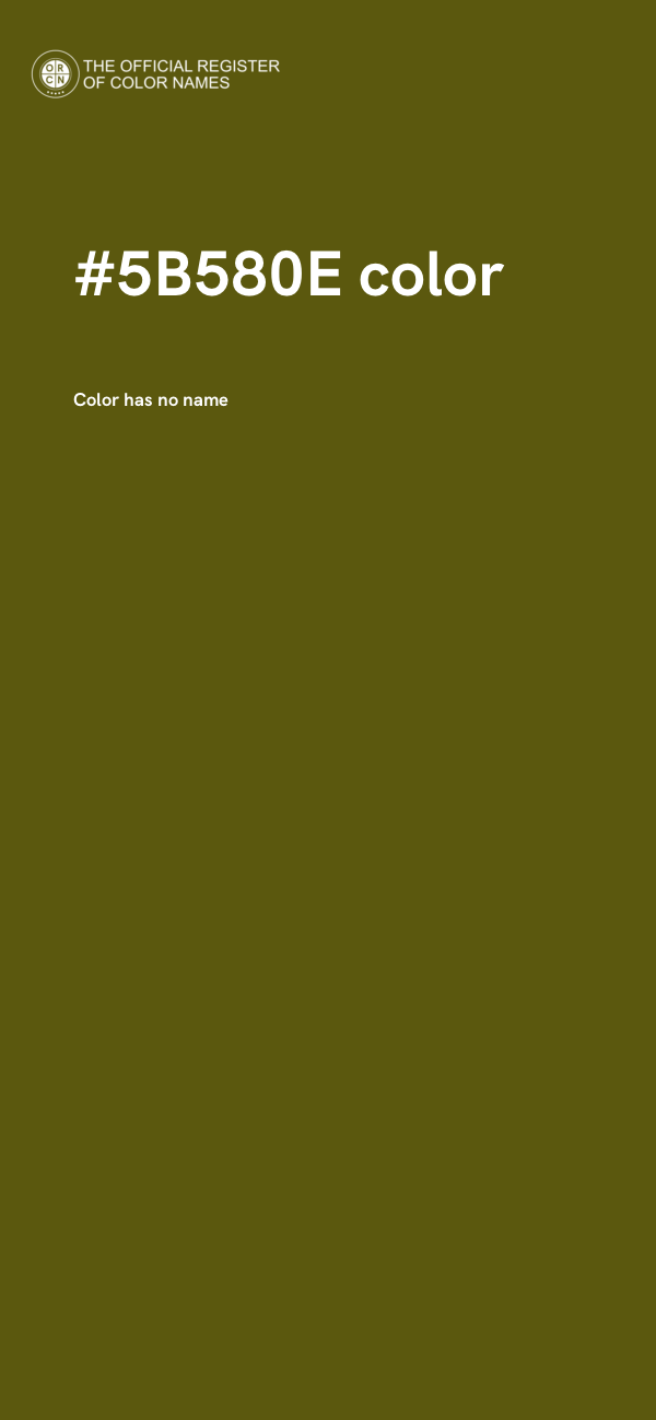 #5B580E color image