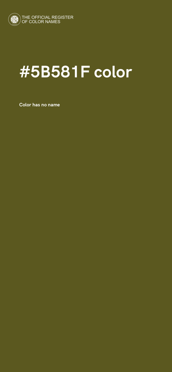 #5B581F color image