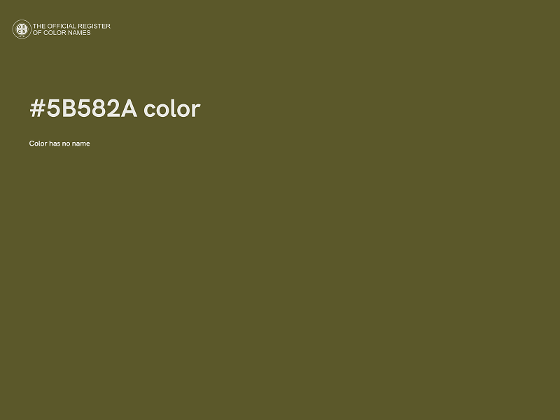 #5B582A color image