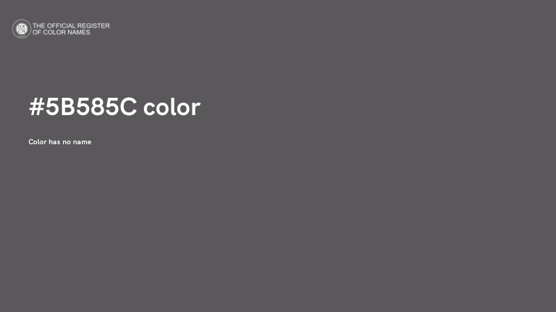 #5B585C color image